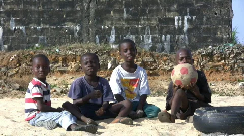 African children Stock Footage 589130