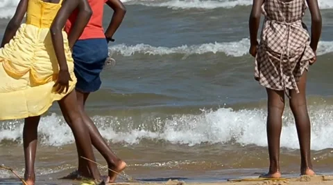 African children Stock Footage 7130608
