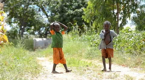 African children Stock Footage 7740076