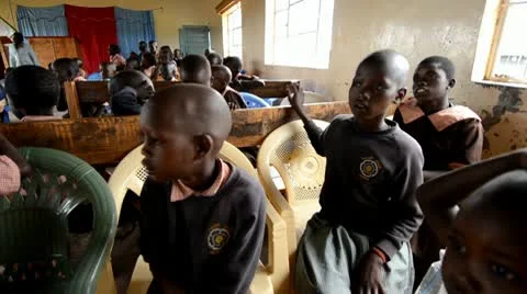 African children Stock Footage 8983246