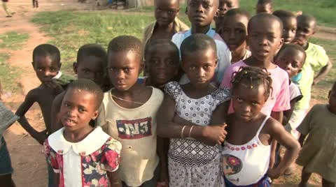 African children Stock Footage 10835126