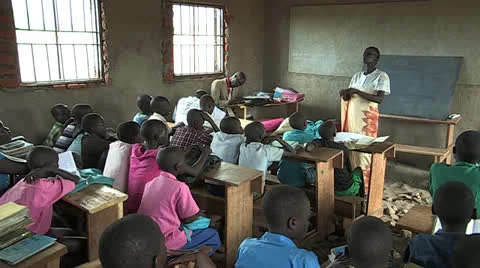 African Classroom Video stock 24151913