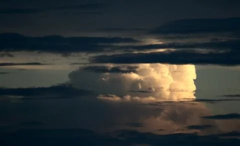 African cloudscape Foto stock