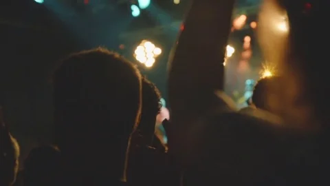 African concert slowmotion from crowd Stock Footage