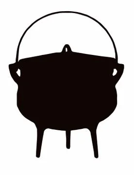 African cooking pot Stock Illustration