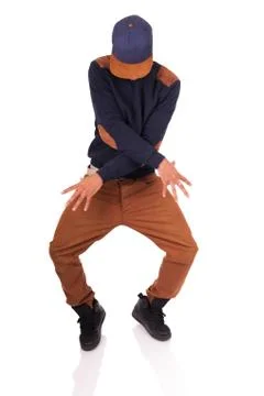 African dancer breakdance Stock Photos