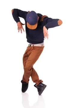 African dancer breakdance Stock Photos