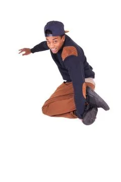 African dancer breakdance Stock Photos