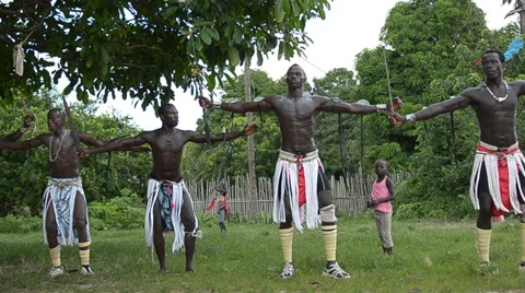 African dancers Stock Footage 36933861