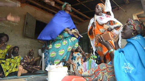 African dancing Stock Footage 36820447