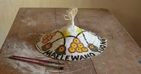An African decorated table art Stock Footage 159357835