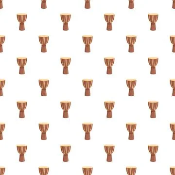 African djembe drum pattern creating rhythmic background music 스톡 일러스트