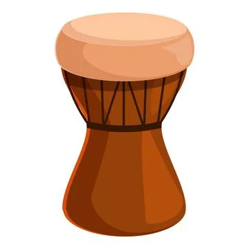 African drum creating rhythmic beats for traditional music and cultural cel.. Stock Illustration
