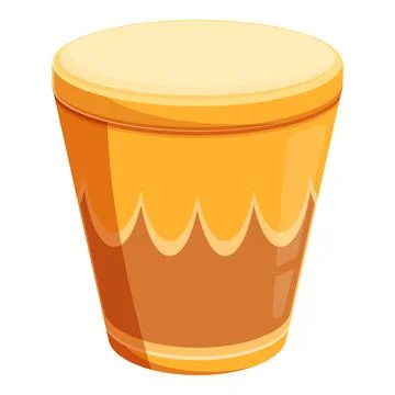 African drum creating rhythmic beats for traditional music Stock Illustration