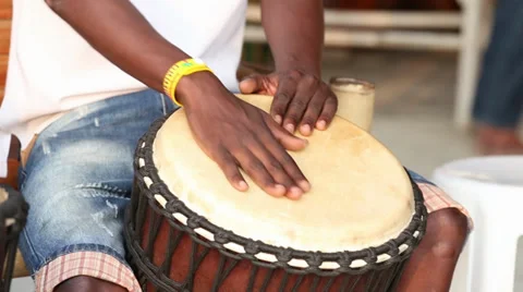 African drum Stock Footage 33822171