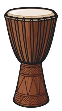 African Drum Stock Illustration