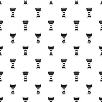 African drum pattern vector Stock Illustration