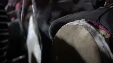 African Drums Stock Footage 161196556