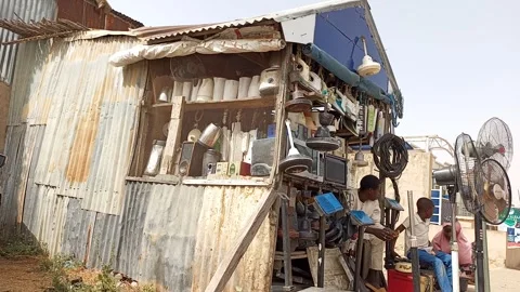 African Electronics Repairer Buying Groundnut Zango Road Kano Nigeria Stock Footage 327367757
