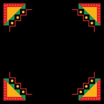 African ethnic pattern background Vector Illustrazione stock