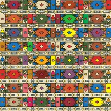 African ethno pattern 4 Stock Illustration