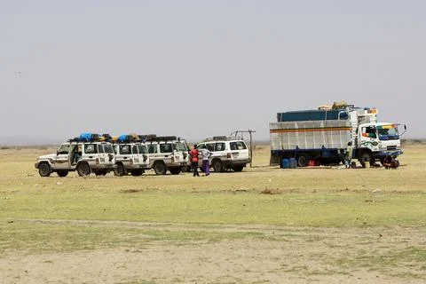 African expedition Stock Photos