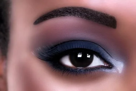 African Eye Makeup Stock Photos