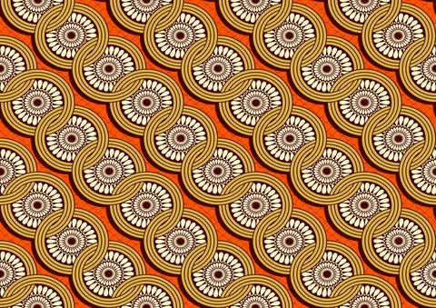 African fabric pattern Stock-Illustration