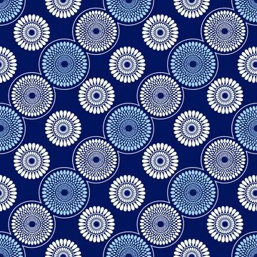 African fabric pattern Stock Illustration