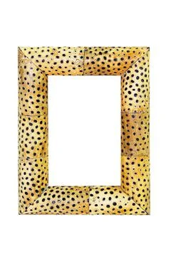 African frame African pattern frame isolated included clipping path Copyri... Foto stock