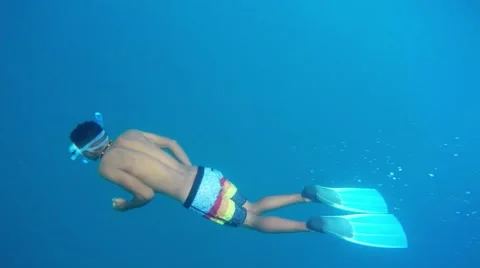 African free diver. Stock Footage 63765667