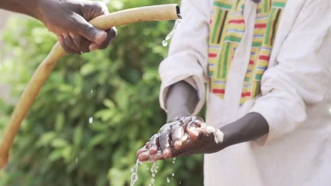 African Hygiene Concept Stock Footage 98633683