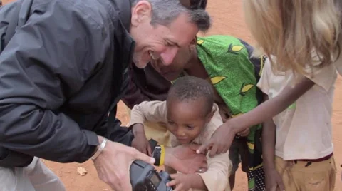 African Kids Looking at a Camera Stock Footage 58352566