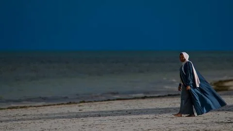 African man on the beach Stock Photos