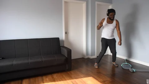 African man sweep Stock-Footage 128849713