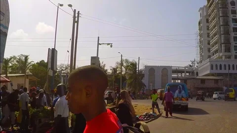 African Man Walking in Slow Motion Video stock 79019966