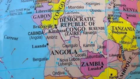 African map Stock Footage 322934213