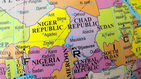 African map Stock-Footage 322934226