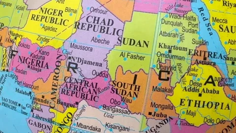 African map Stock Footage 325710034