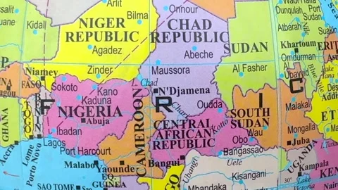 African map Stock Footage 325710223