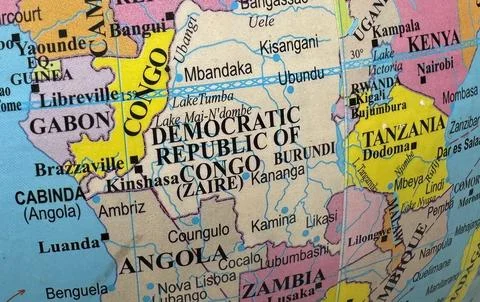 African map Stock Photos