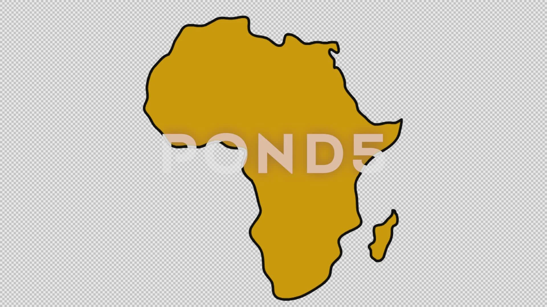 transparent africa map