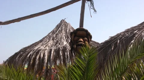 African Mask Stock Footage 1056606