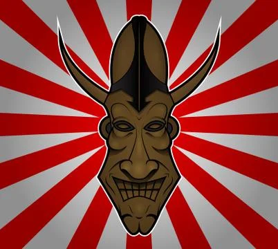 African Mask Stock Illustration