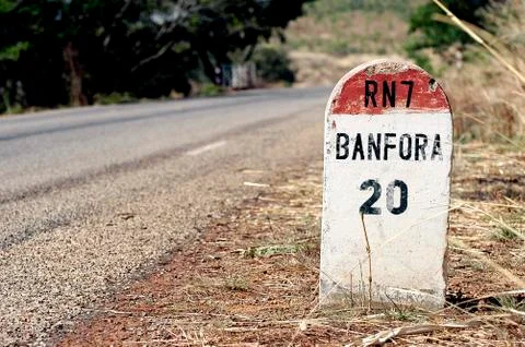 African milepost Stock Photos