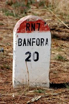 African milepost Stock Photos