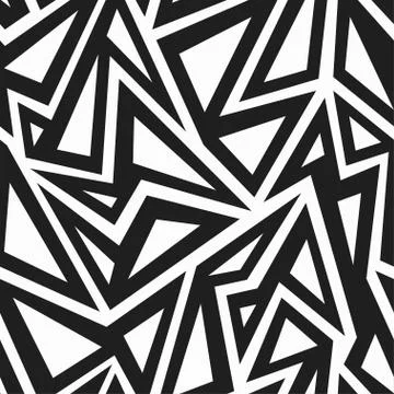 African monochrome seamless pattern Illustrazione stock