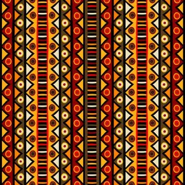 African motifs background Stock Illustration