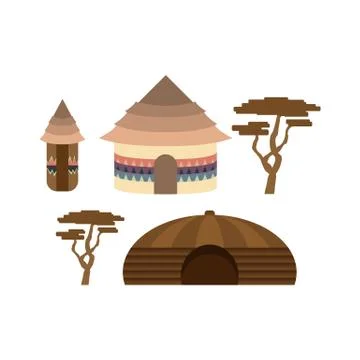 African National Buildings Stock Illustration