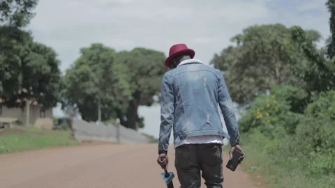 African News Report walking Stock Footage 194360865